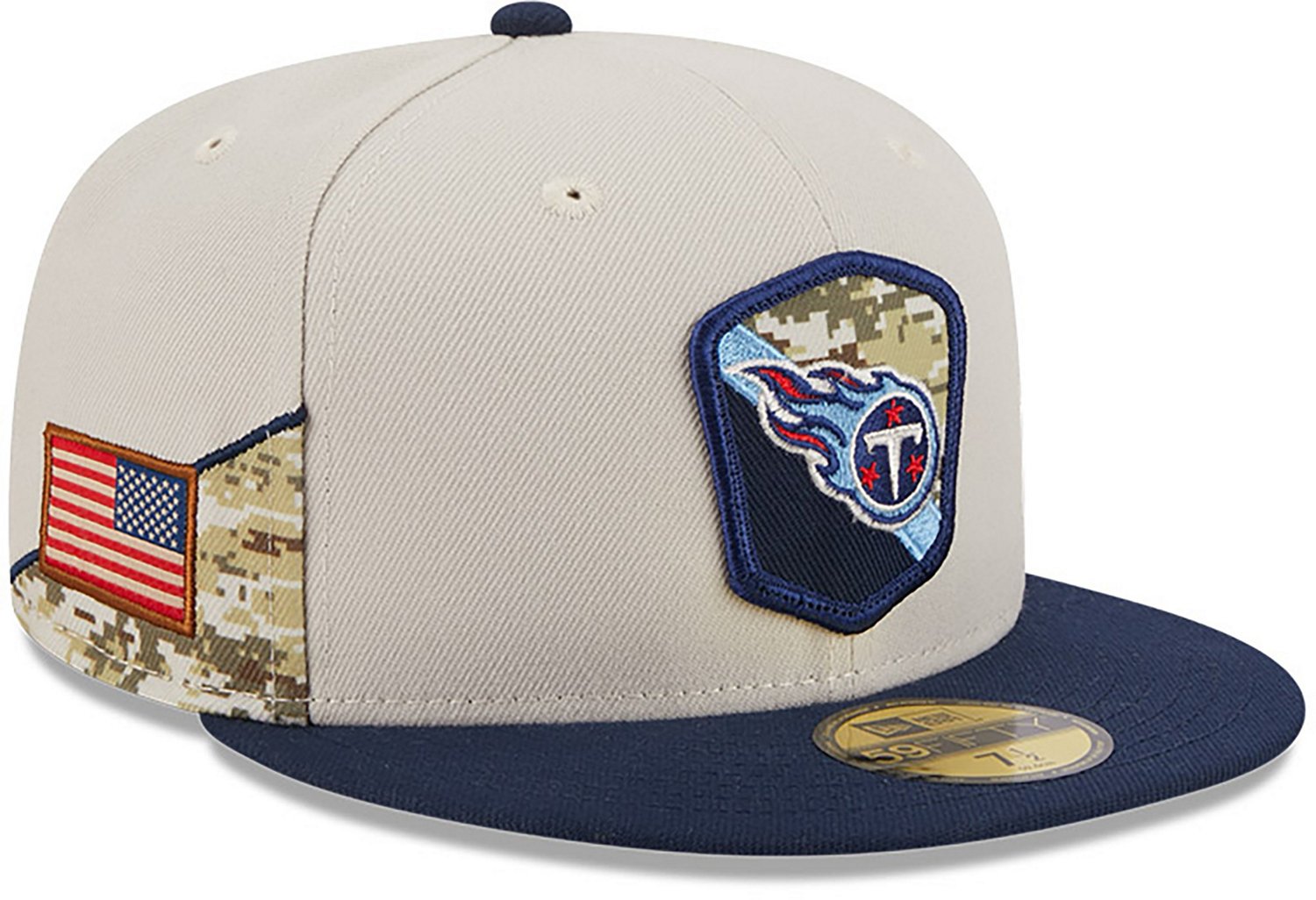 New Era Men's Tennessee Titans '23 NFL Salute to Service 59FIFTY Cap - view number 3