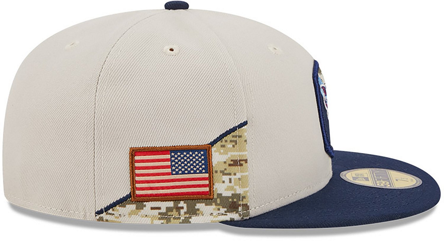 New Era Men's Tennessee Titans '23 NFL Salute to Service 59FIFTY Cap - view number 5