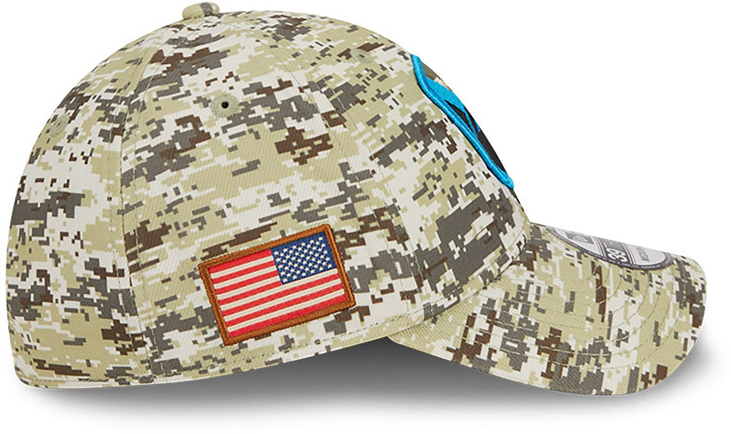 New Era Men's Carolina Panthers '23 NFL Salute to Service 39THIRTY Cap                                                           - view number 5