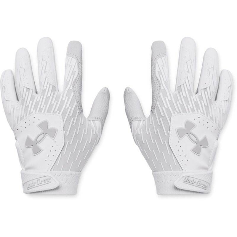 Under Armour T-Ball Clean Up 23 Batting Gloves White/White - Batting Gloves at Academy Sports