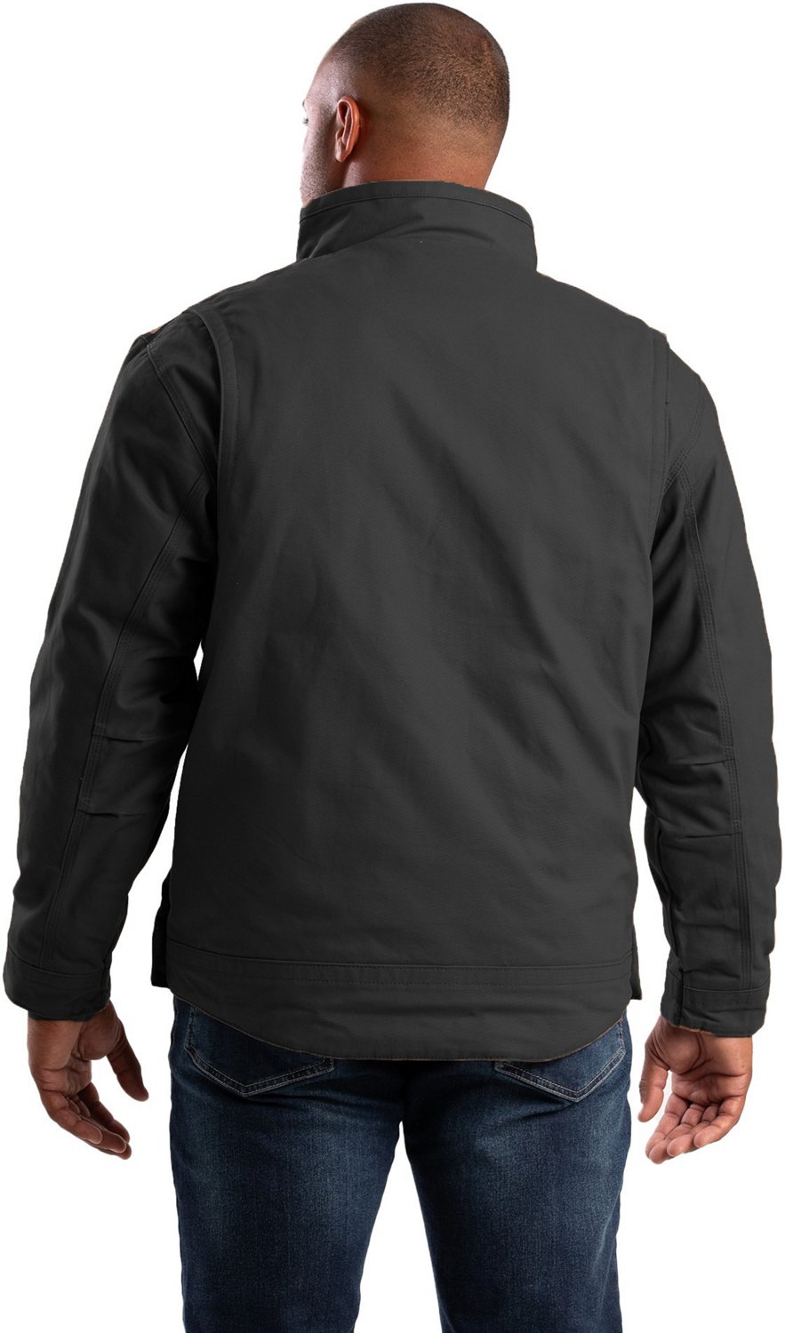 Berne Men's Flagstone Flannel Lined Duck Jacket - view number 2