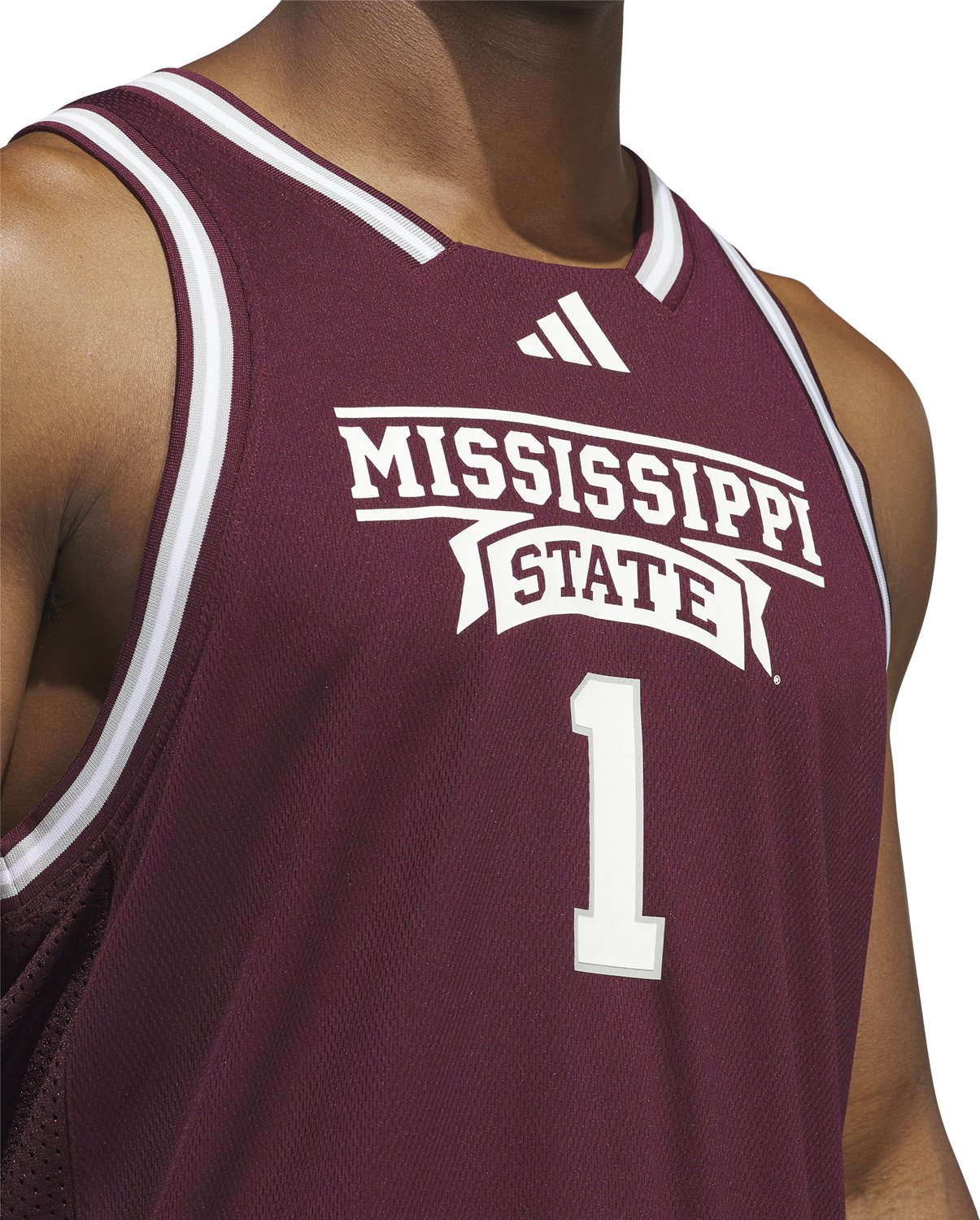 adidas Men's Mississippi State University Swingman Jersey - view number 4