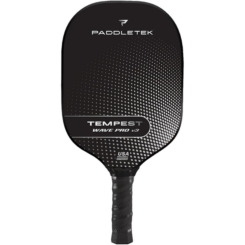 Paddletek Tempest Wave v3 Pickleball Paddle Black/Silver - Pickleball at Academy Sports