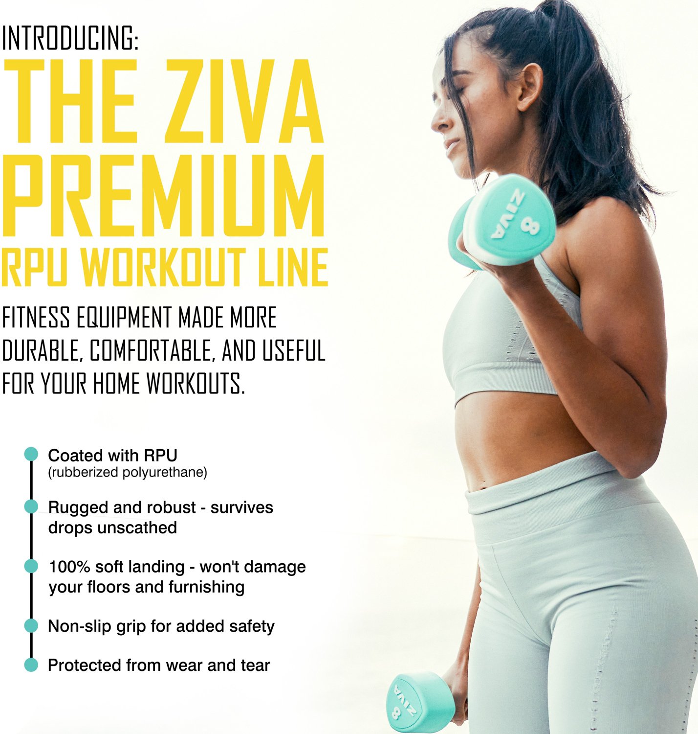 ZIVA Chic 24 lbs Dumbbell Set with Stand - view number 4