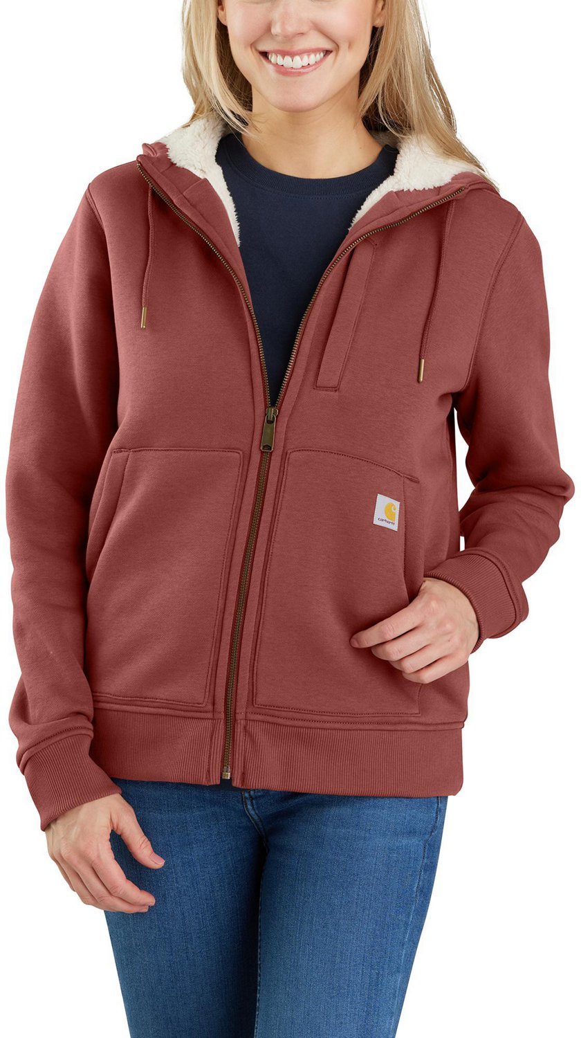 Carhartt Women's Relaxed Fit Midweight Sherpa-Lined Full-Zip Sweatshirt