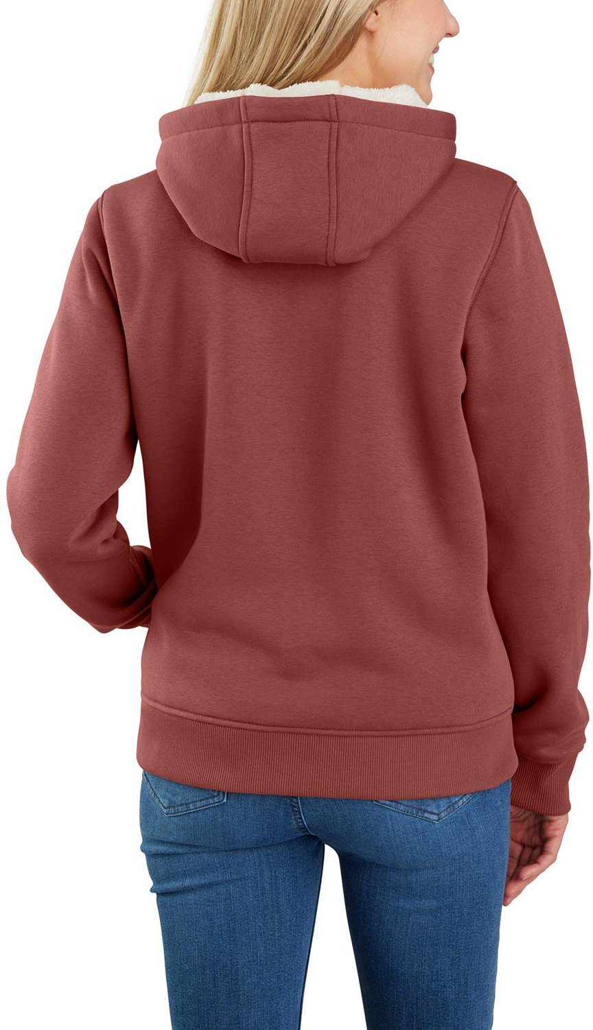 Carhartt Women's Relaxed Fit Midweight Sherpa-Lined Full-Zip Sweatshirt - view number 2