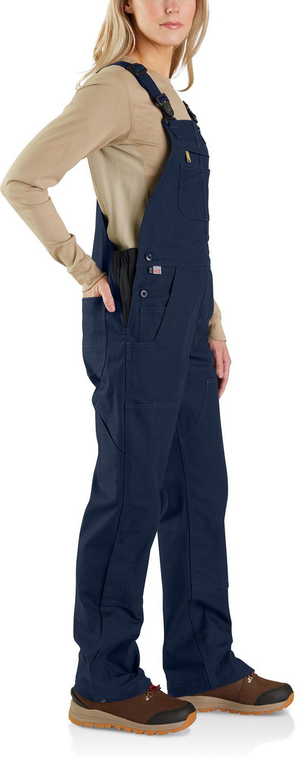 Carhartt Women's Flame Resistant Rugged Flex Loose Fit Duck Bib Overalls - view number 3