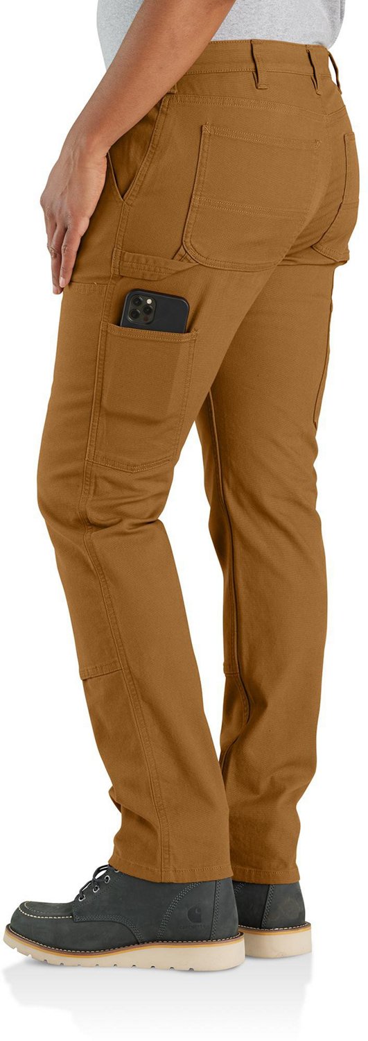 Carhartt Women's Rugged Flex Relaxed Fit Canvas Double Front Pants - view number 3