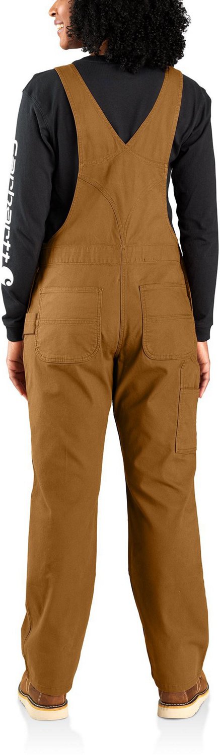 Carhartt Women's Rugged Flex Loose Fit Canvas Bib Overalls - view number 2