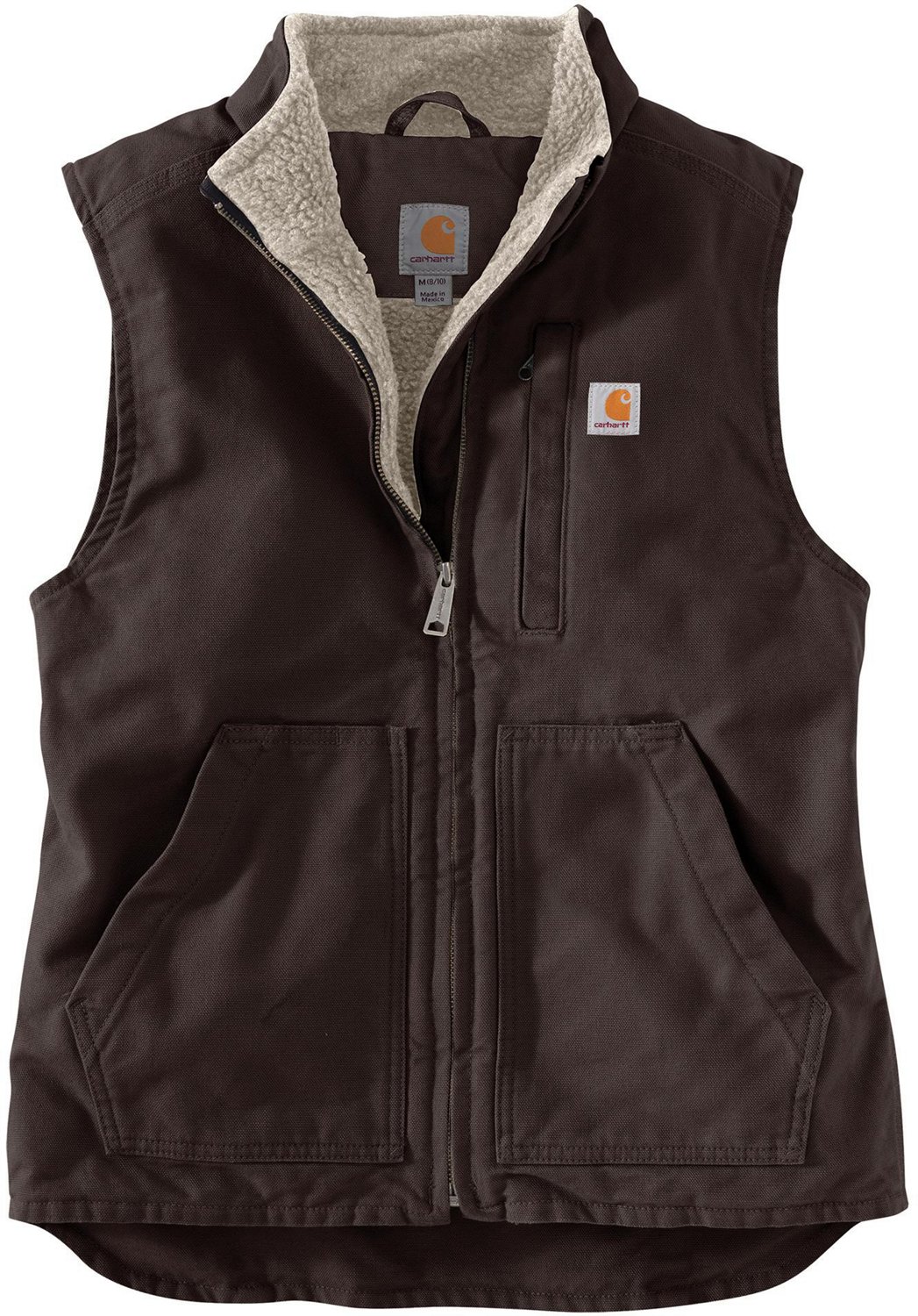 Carhartt Women's Relaxed Fit Washed Duck Lined Mock Neck Vest | Academy