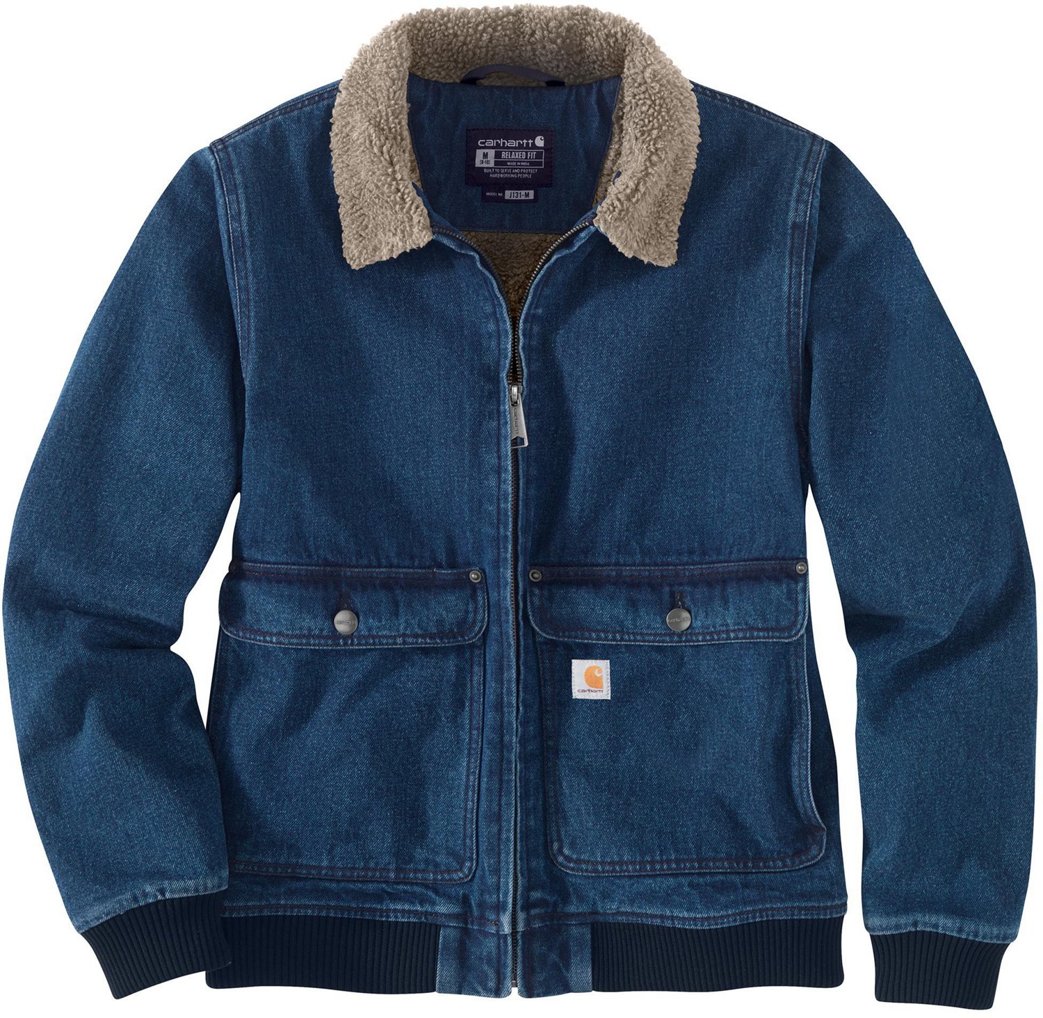 Carhartt Women's Relaxed Fit Denim Sherpa Lined Jacket | Academy