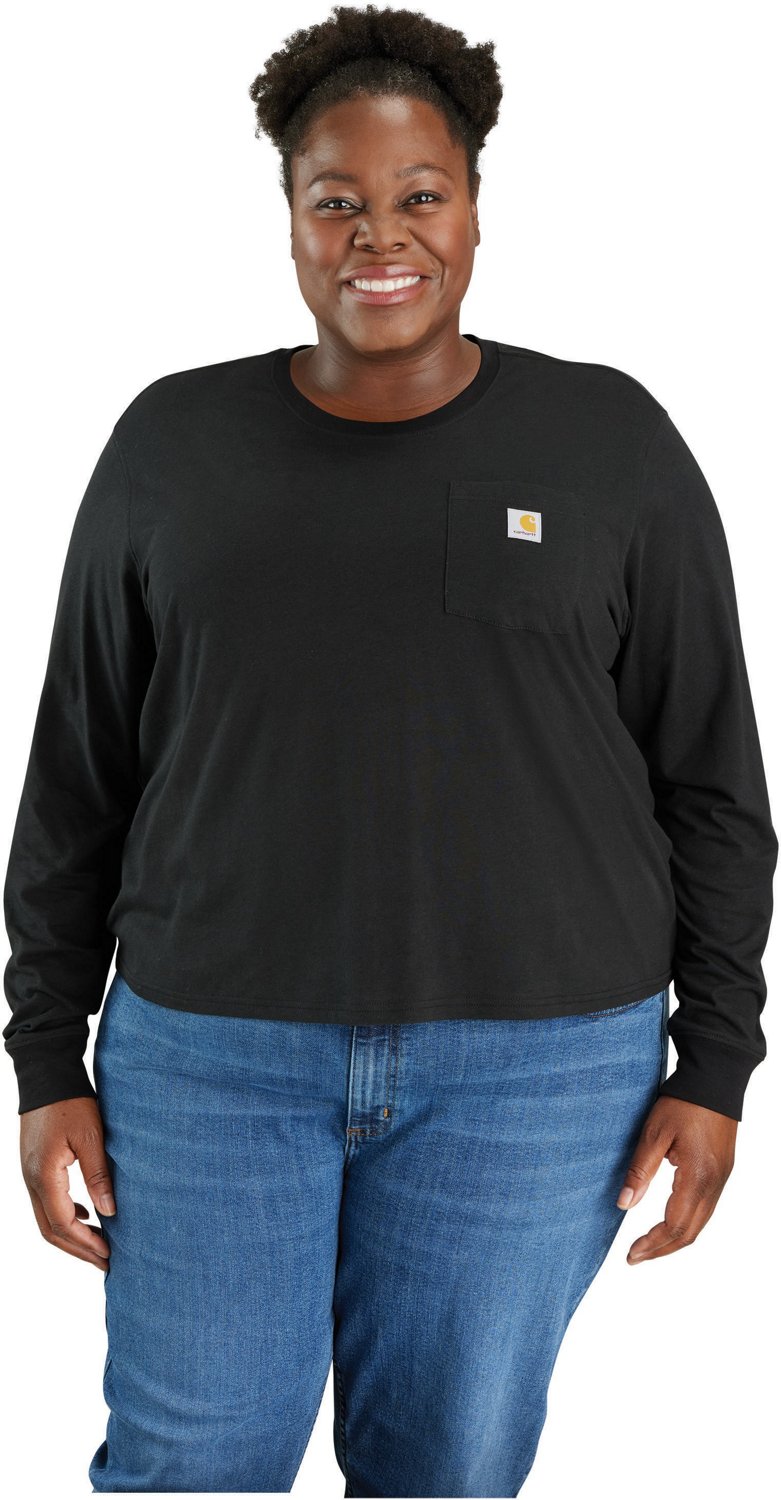 Carhartt Women's Loose Fit Lightweight Long Sleeve Pocket Plus Size T ...