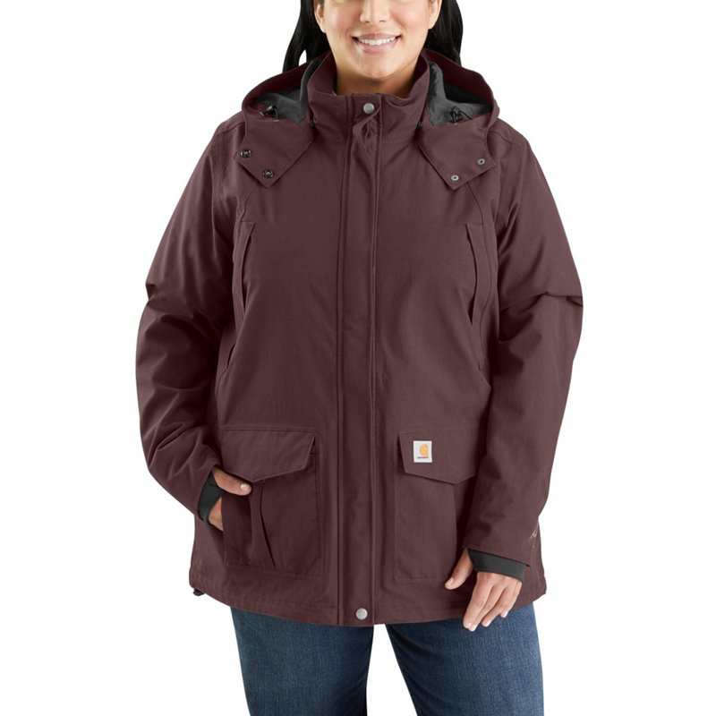 Carhartt Womens Shoreline Plus Size Jacket Blackberry, 3X - Women's Outdoor Long-Sleeve Tops at Academy Sports