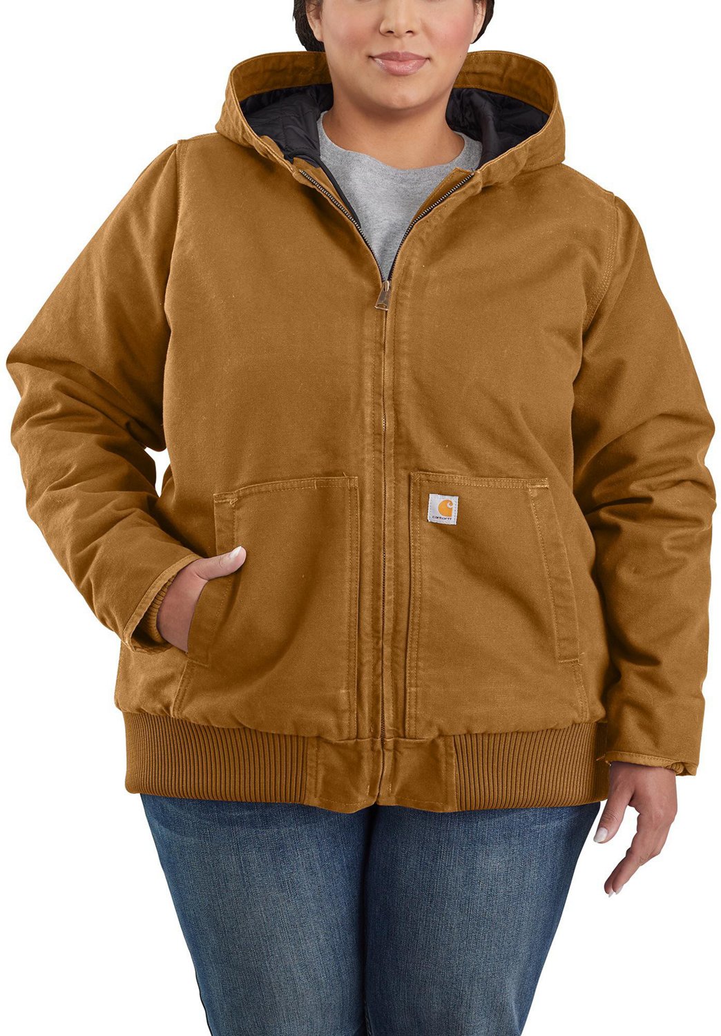 Carhartt Women's WJ130 Washed Duck Active Plus Size Jacket | Academy