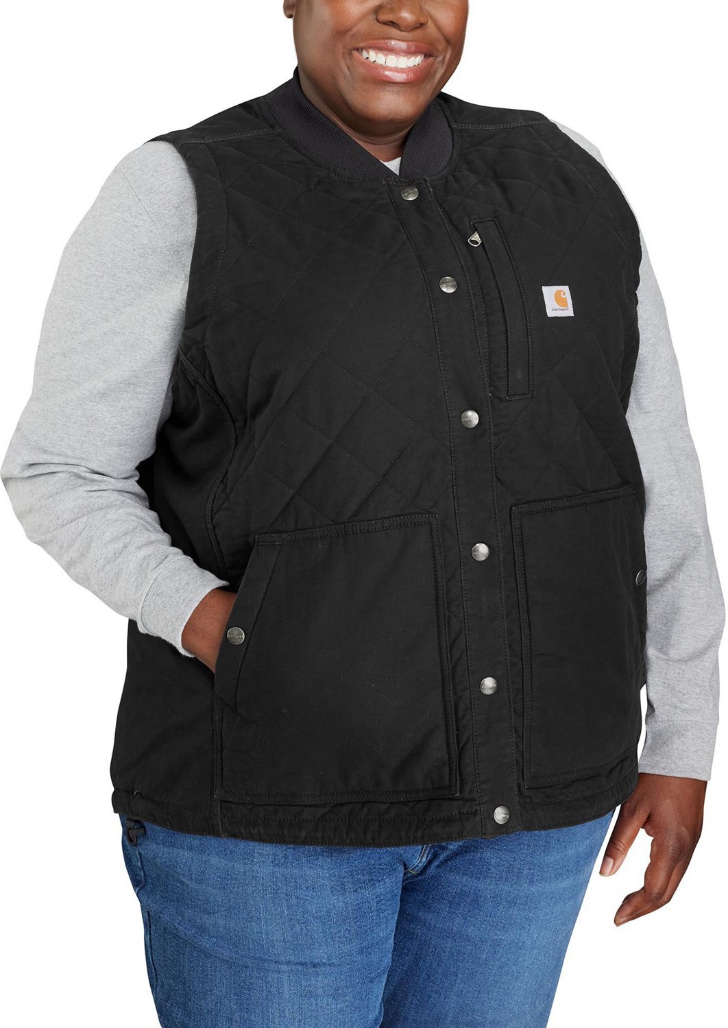 Carhartt Women's Rugged Flex Rib Collar Insulated Relaxed Fit Plus Size