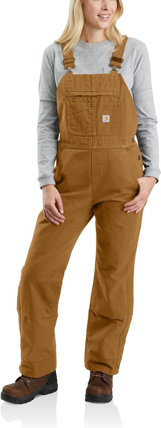 Carhartt Women's Relaxed Fit Washed Duck Insulated Bib Overall