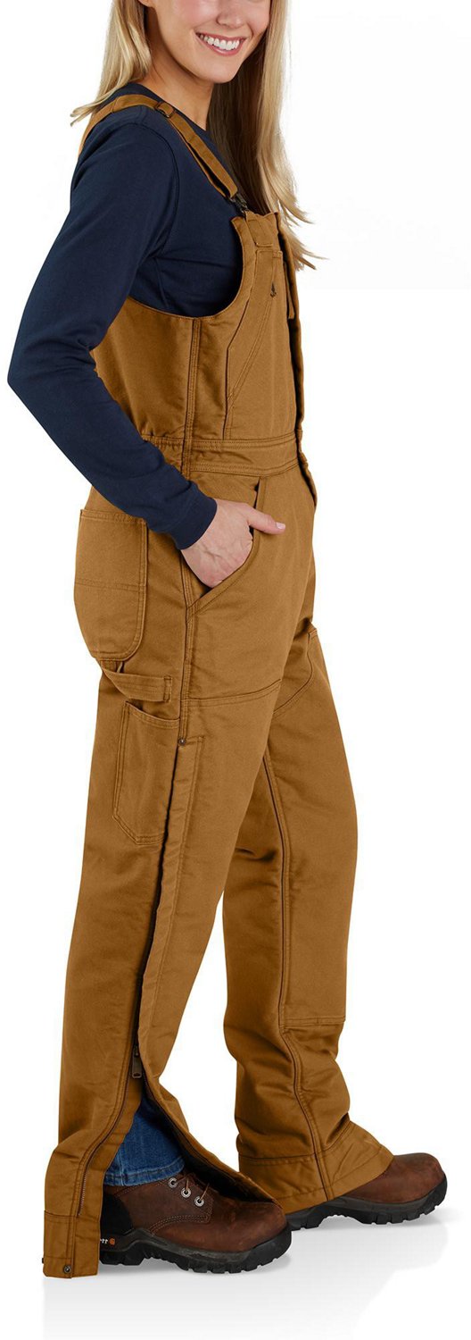 Carhartt Women's Loose Fit Washed Duck Insulated Bib Coverall                                                                    - view number 3