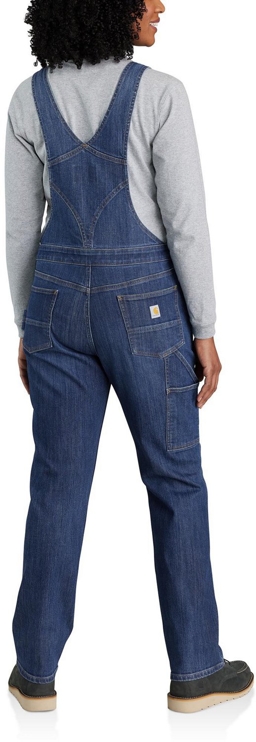 Carhartt Women's Rugged Flex Relaxed Fit Denim Bib Overall