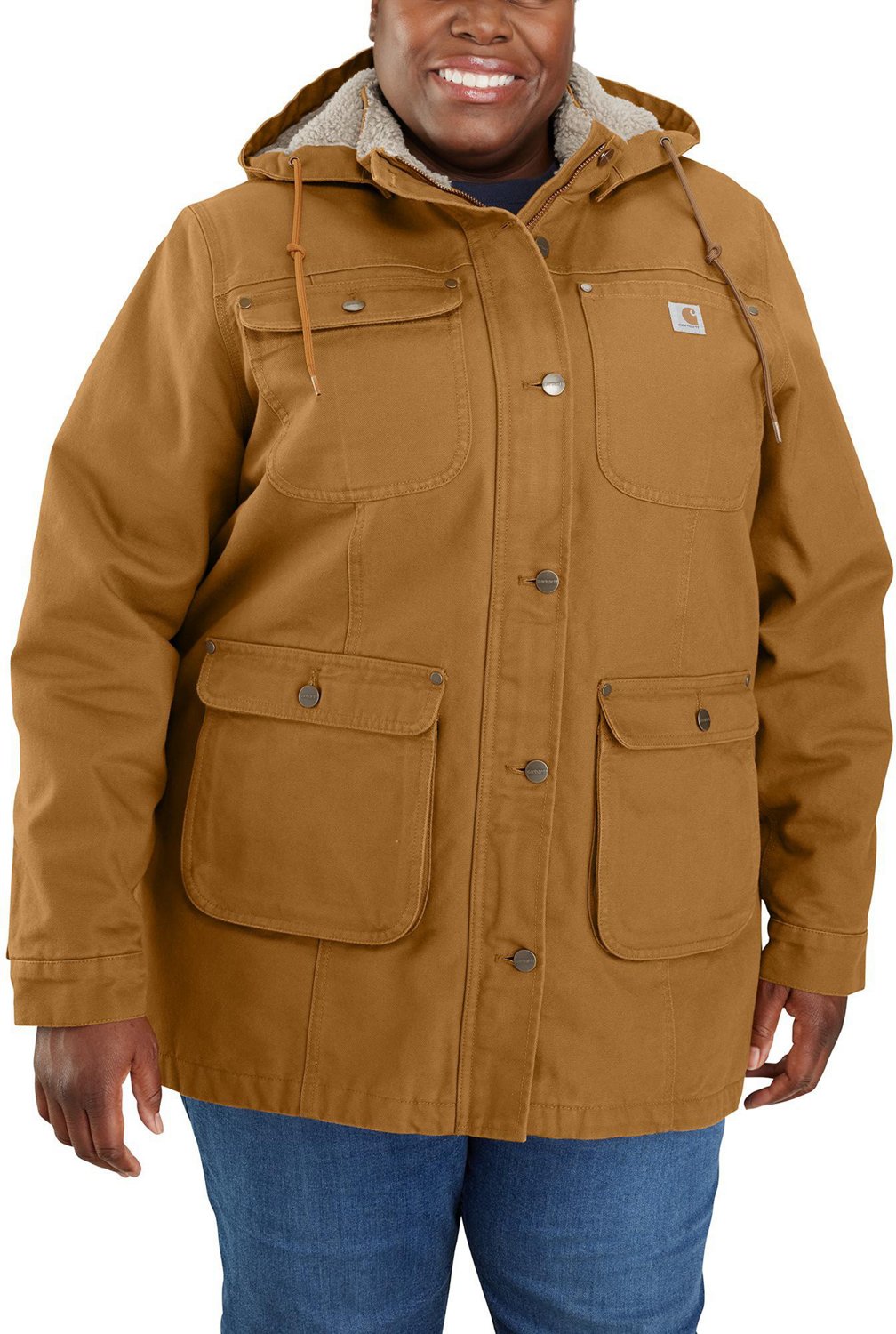 Carhartt Women's Plus Washed Duck Loose Fit Coat