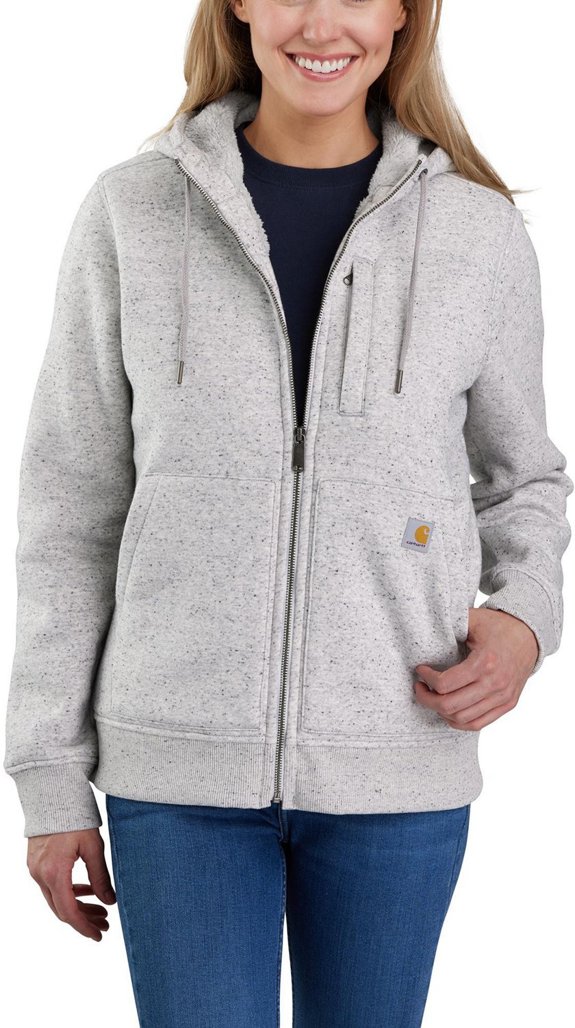 Carhartt Women's Relaxed Fit Midweight Sherpa-Lined Full-Zip Sweatshirt ...