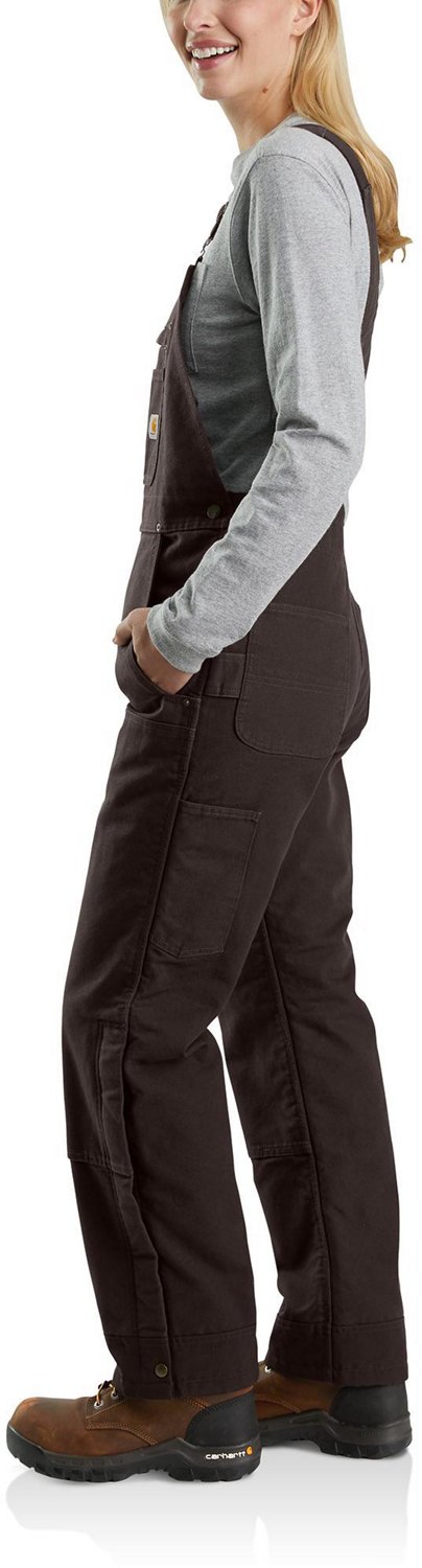 Carhartt Women's Relaxed Fit Washed Duck Insulated Bib Overall - view number 3