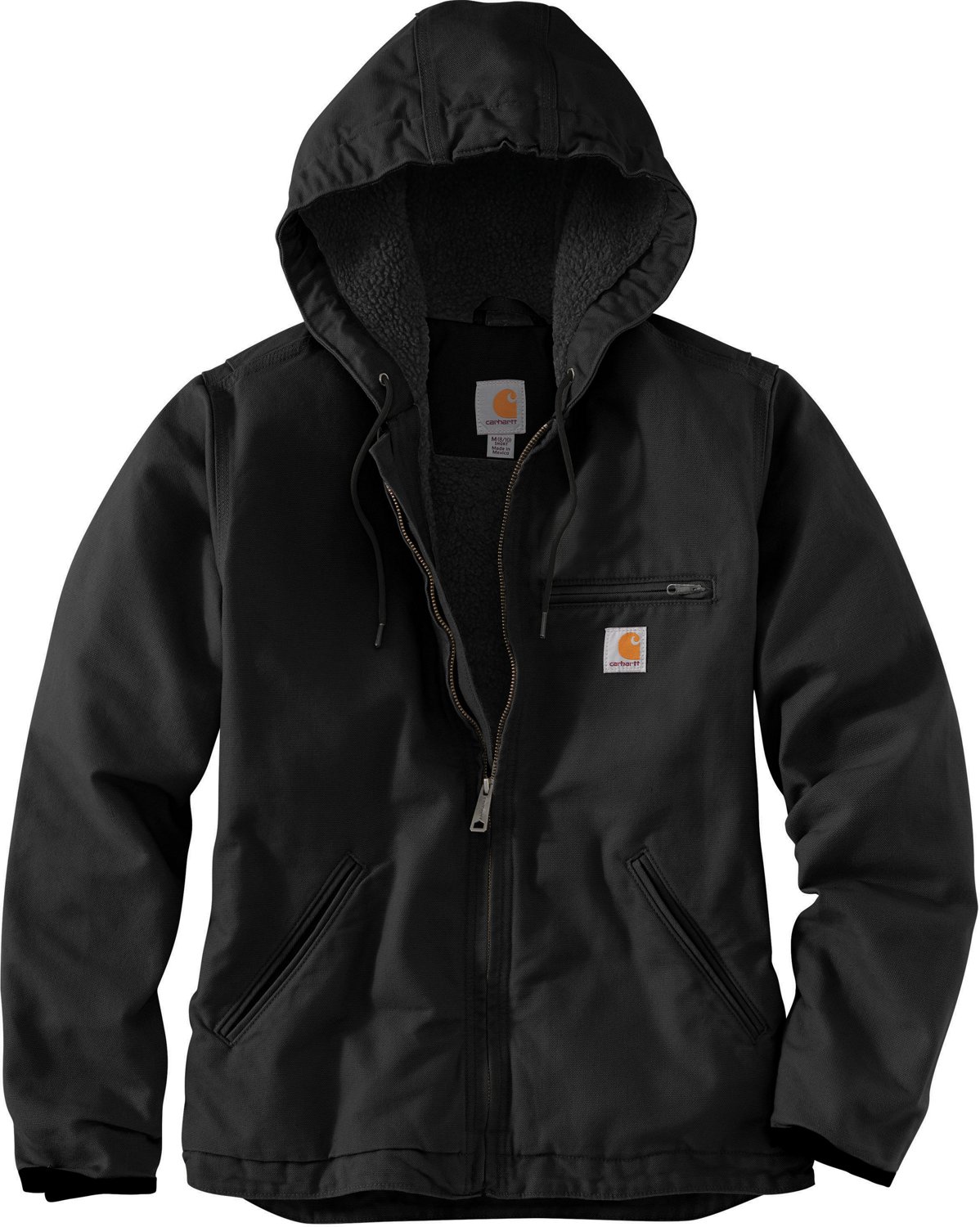 Carhartt Women's Loose Fit Washed Duck Sherpa-Lined Hooded Jacket