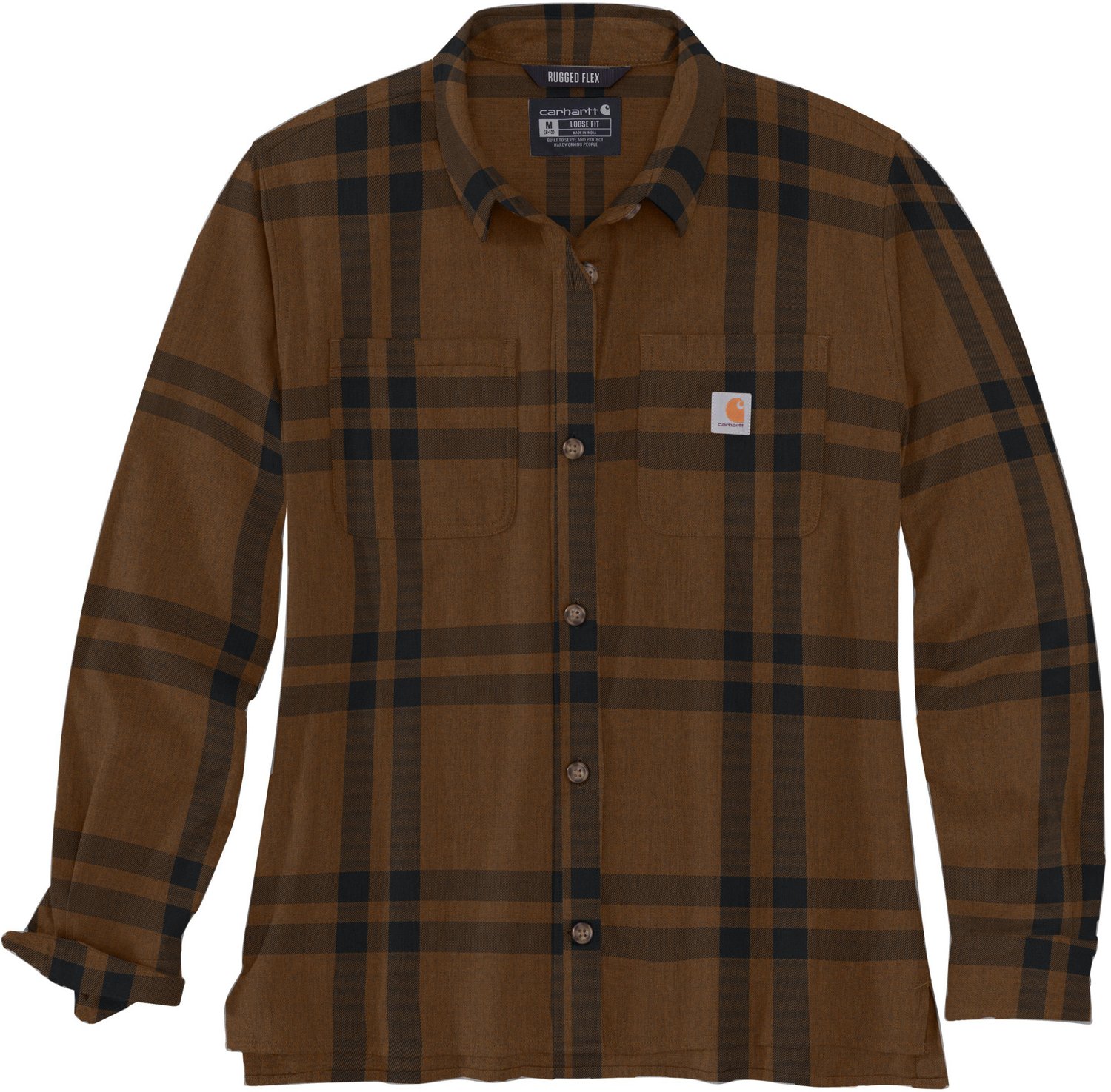 Carhartt Women's Rugged Flex Loose Fit Midweight Flannel Shirt