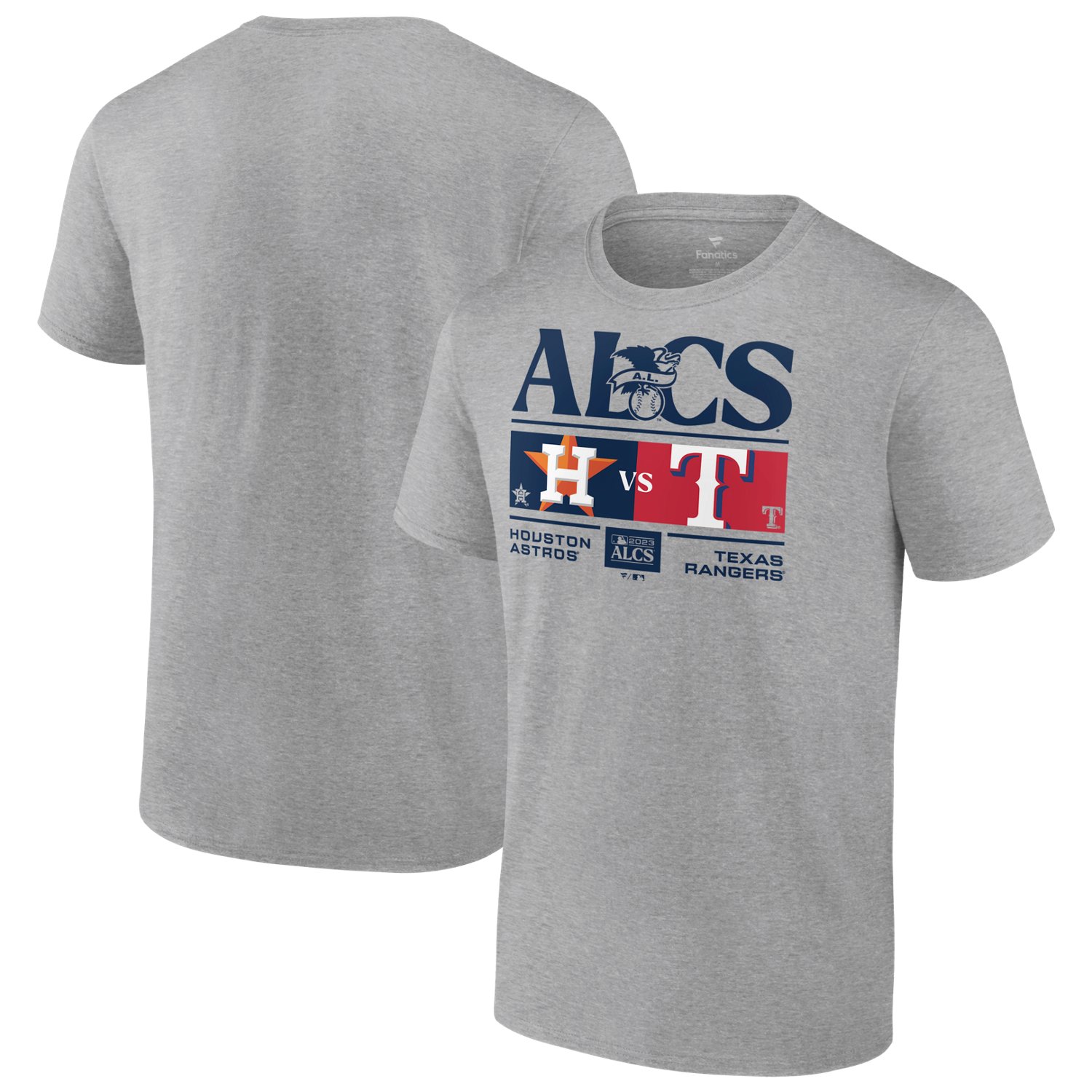 Houston Astros vs Texas Rangers 2023 ALCS Matchup Program Shirt