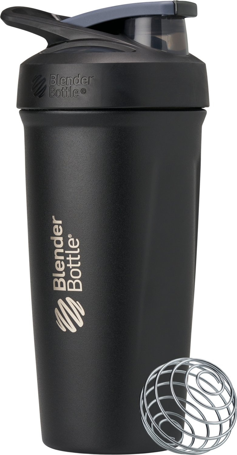 BlenderBottle Pro Series Shaker Bottle, 24-Ounce, Black/Clear