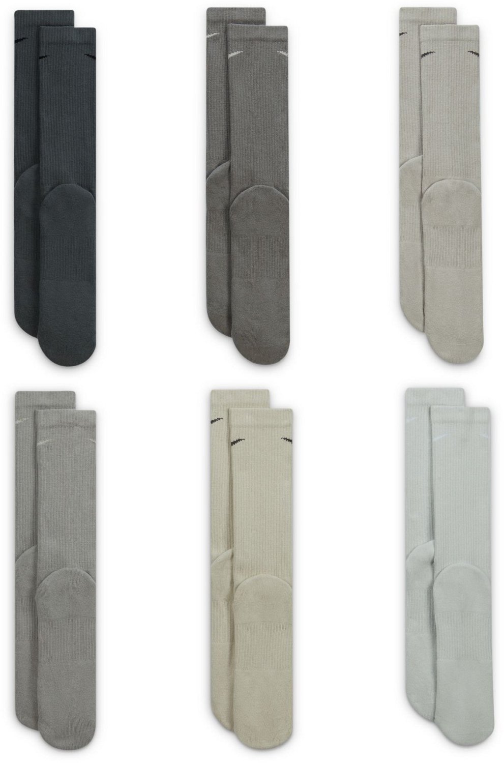 Nike Men's Everyday Plus Cushion Training Crew Socks 6 Pack - view number 3