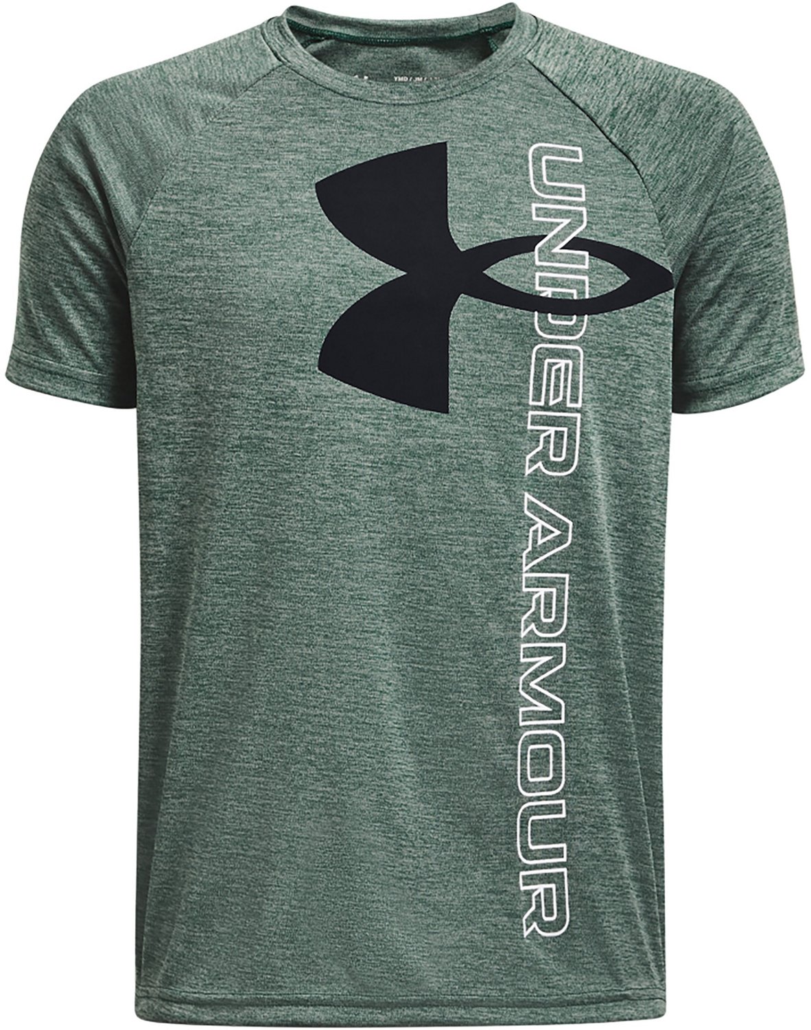 Under Armour Boys' UA Tech™ Split Logo Hybrid Short Sleeve Tshirt Academy