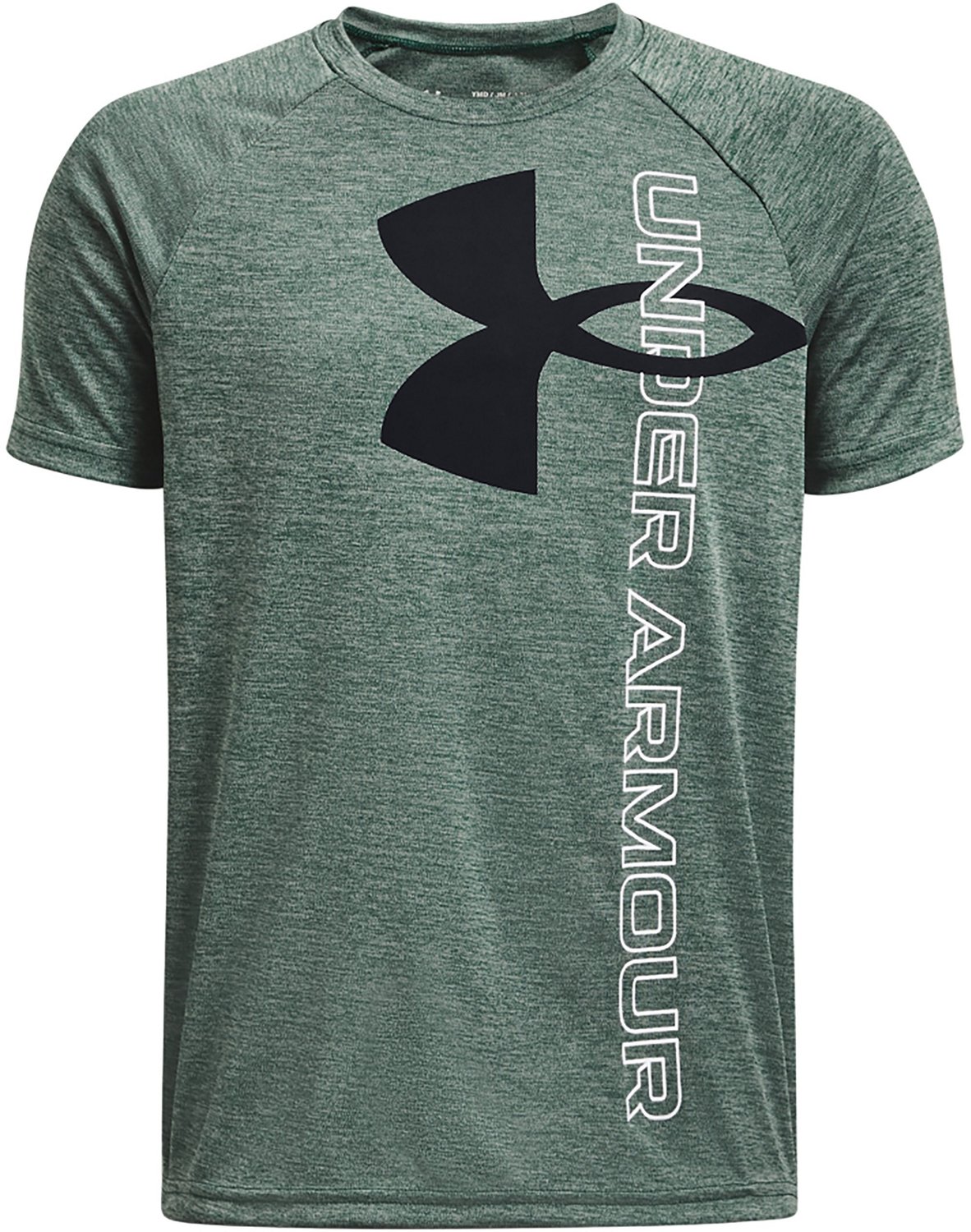 Under Armour Boys Ua Tech™ Split Logo Hybrid Short Sleeve T Shirt Academy 2175