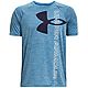 Under Armour Boys' UA Tech™ Split Logo Hybrid Short Sleeve T-shirt                                                             - view number 1 selected