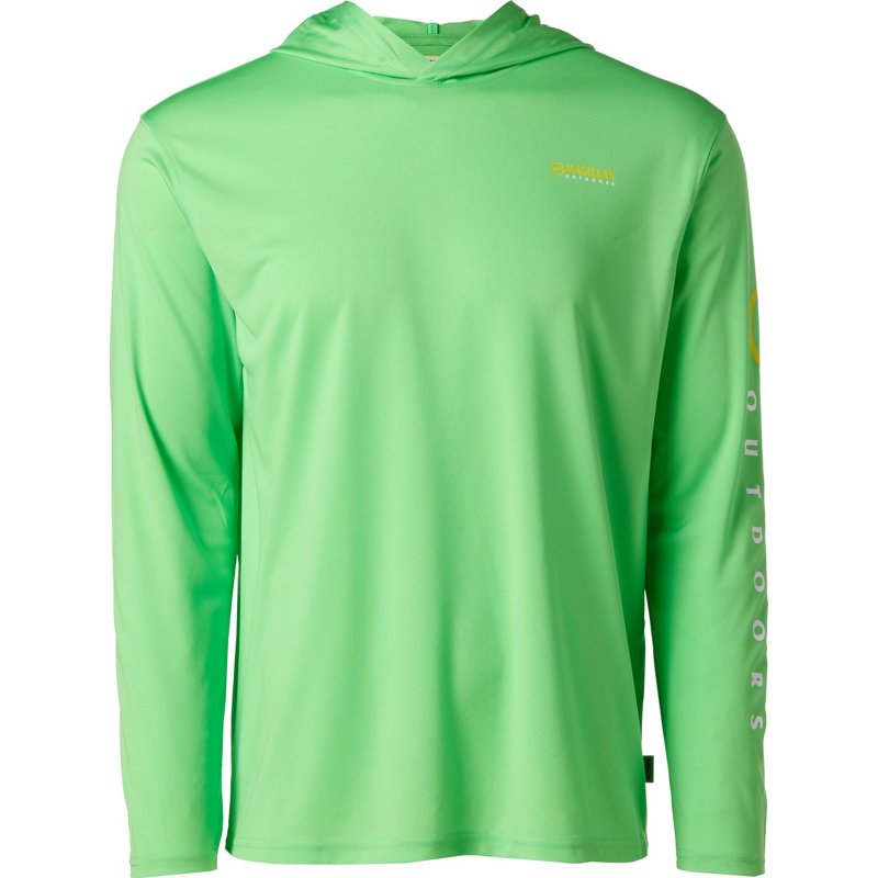 Magellan Outdoors Men's Casting Crew Long Sleeve Hoodie Summer Green, Small - Men's Fishing Tops at Academy Sports
