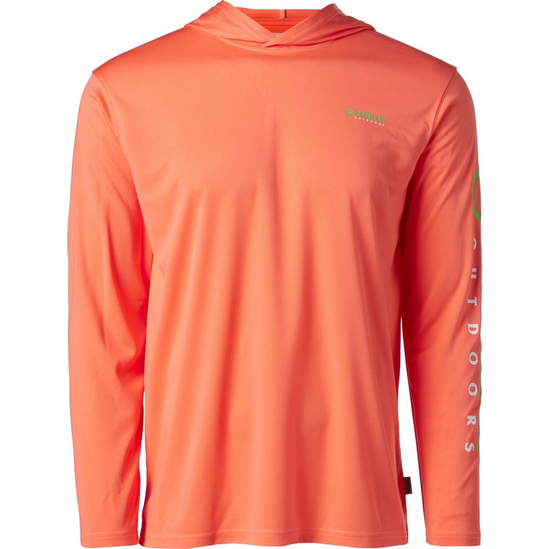 Magellan Outdoors Men's Casting Crew Long Sleeve Hoodie Fresh Salmon, Small - Men's Fishing Tops at Academy Sports