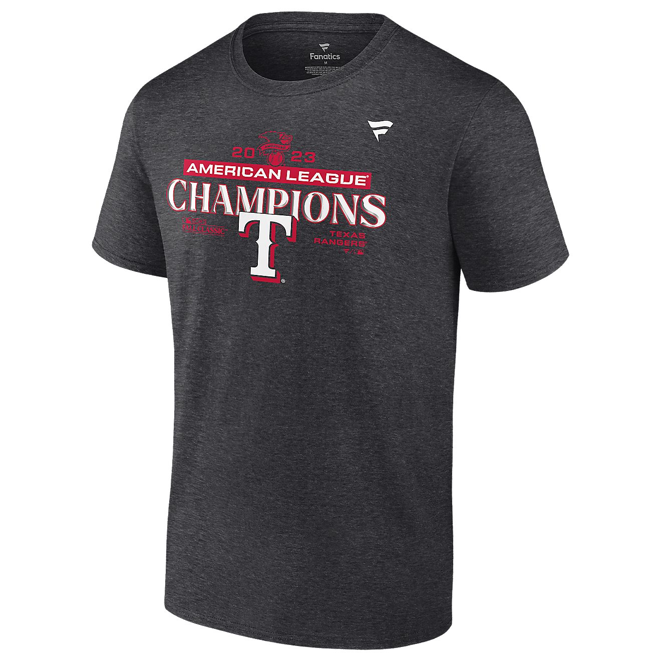 Fanatics Men's Rangers 2023 ALCS Champs Locker Room Short Sleeve T-Shirt                                                         - view number 1