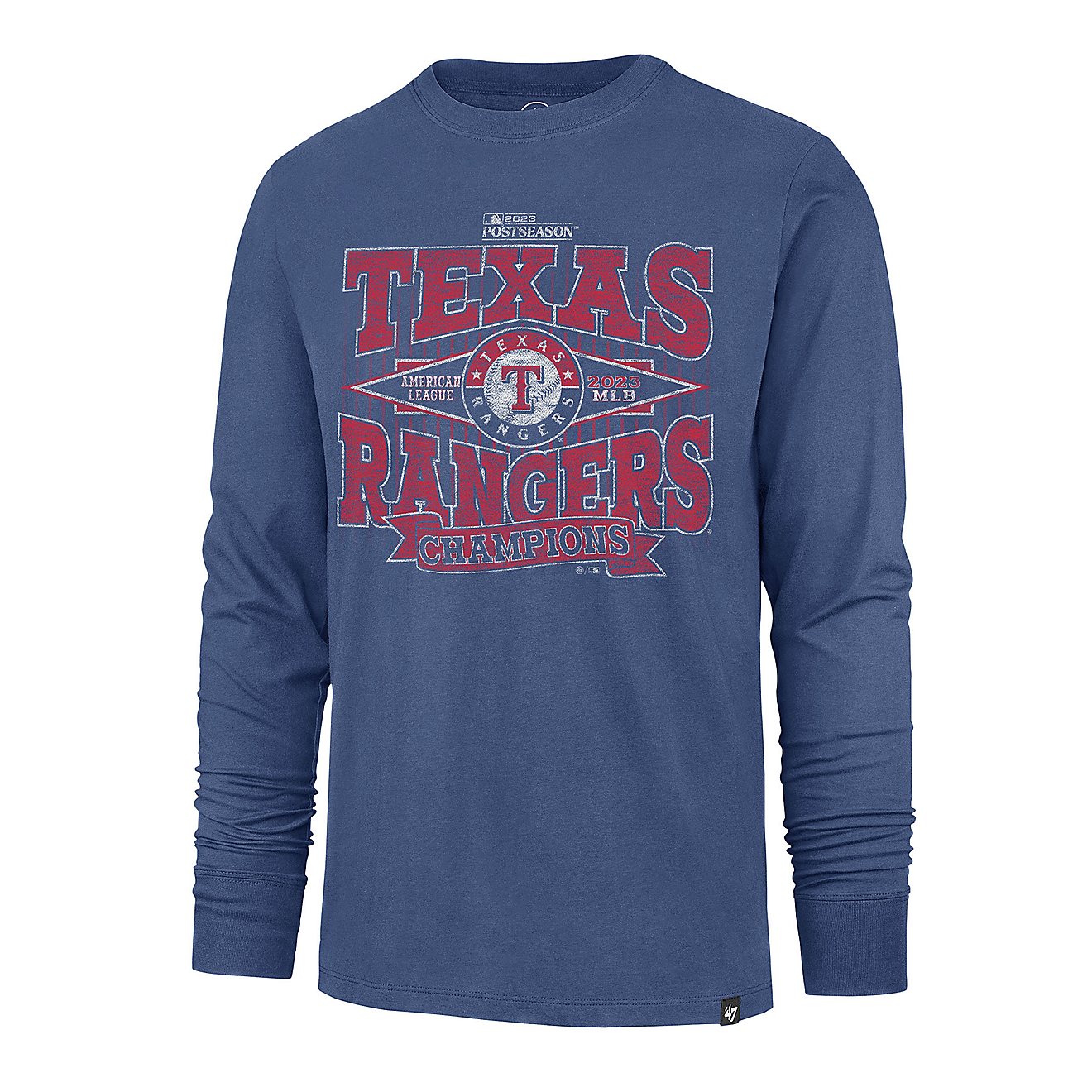 47 Brand Men's Rangers 2023 ALCS Champs Long Sleeve Franklin T-Shirt ...