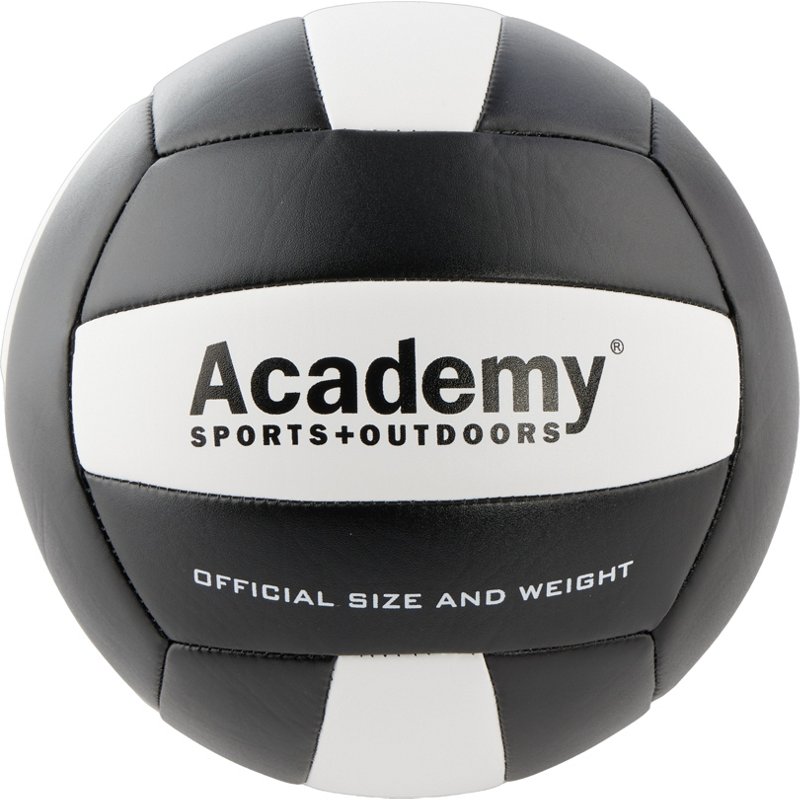 Academy Sports + Outdoors Spike Series Volleyball Black/White - Volleyball Equipment