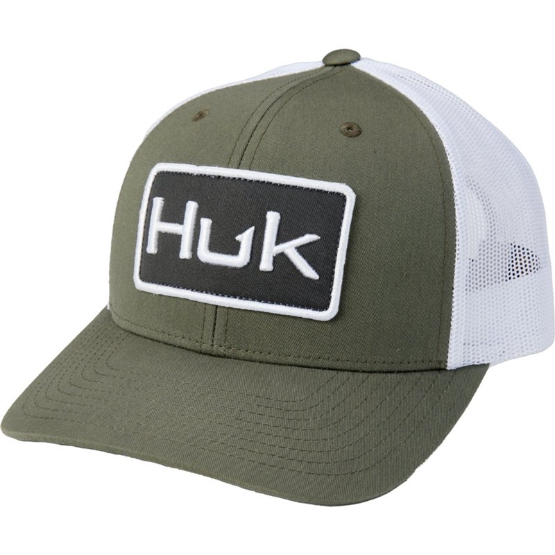 Huk Adult Logo Trucker Cap Moss - Men's Hunting/Fishing Headwear at Academy Sports