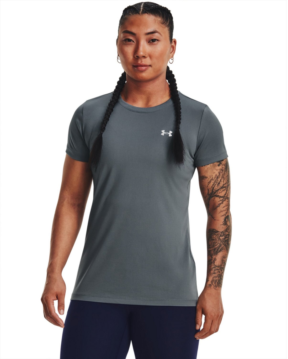 Under Armour Womens Stretch Short Sleeves Shirts & Tops Black S