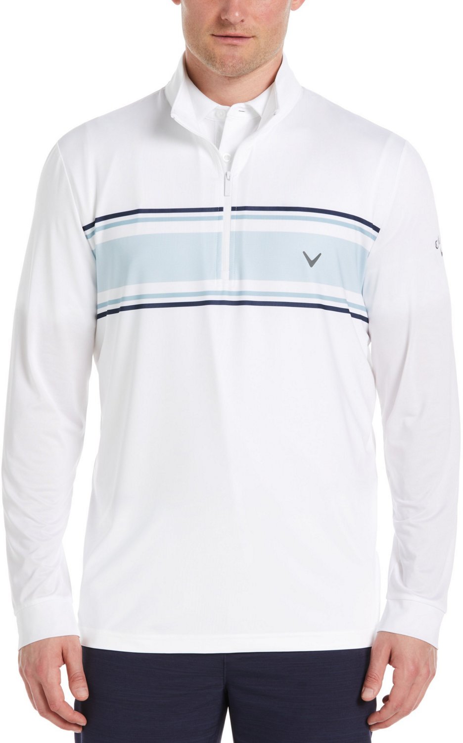 Callaway Men's Ottoman Printed Sun Protection Long Sleeve Golf Shirt