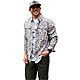 BURLEBO Men's Cotton Twill Button Up Long Sleeve T-shirt                                                                         - view number 1 selected