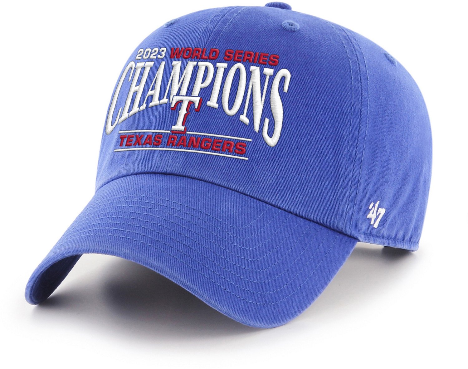 '47 Rangers 2023 MLB World Series Champs Clean Up Cap Academy