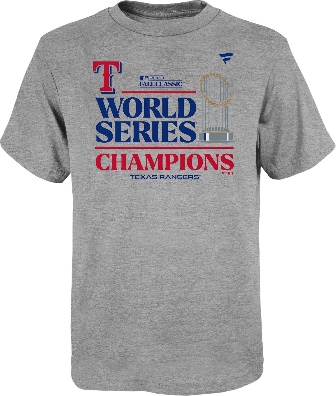 Room Short MLB Fanatics Series Sleeve T-Shirt World 2023 | Youth Locker Rangers Academy Champs