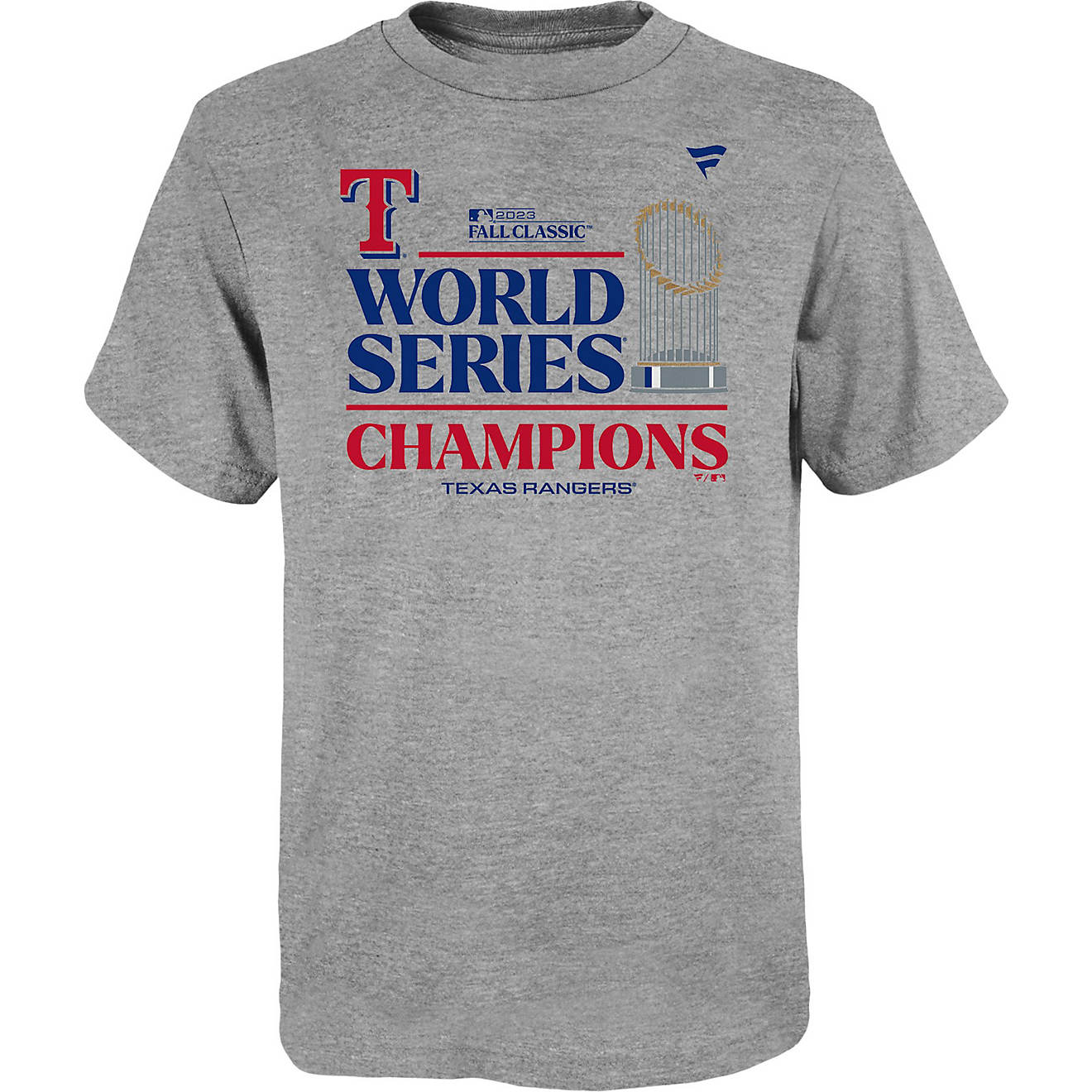 Fanatics Youth Rangers 2023 MLB World Series Champs Locker Room Short  Sleeve T-Shirt | Academy