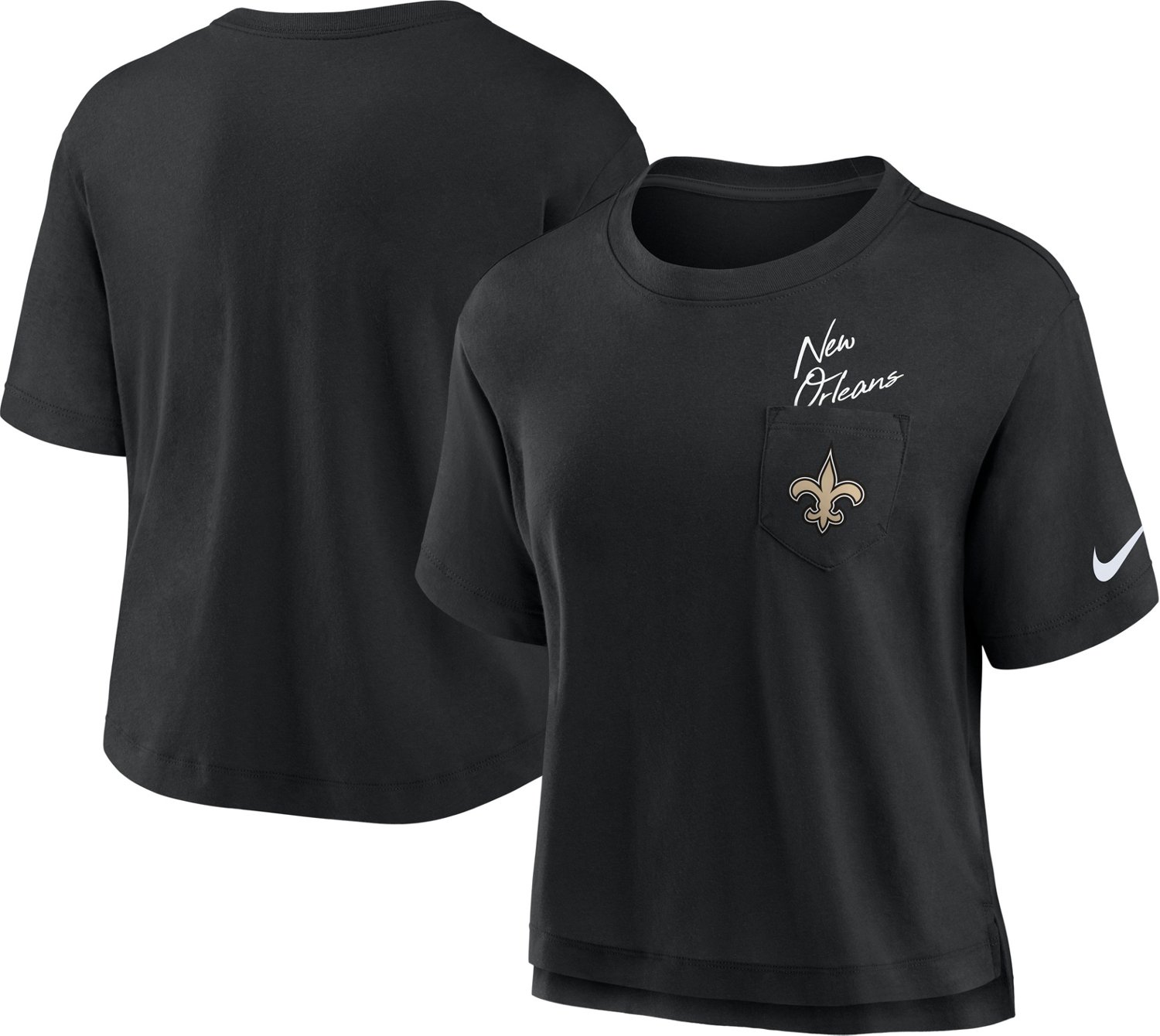 Nike Women's New Orleans Saints Dri-FIT High Hip Pocket T-shirt - view number 3