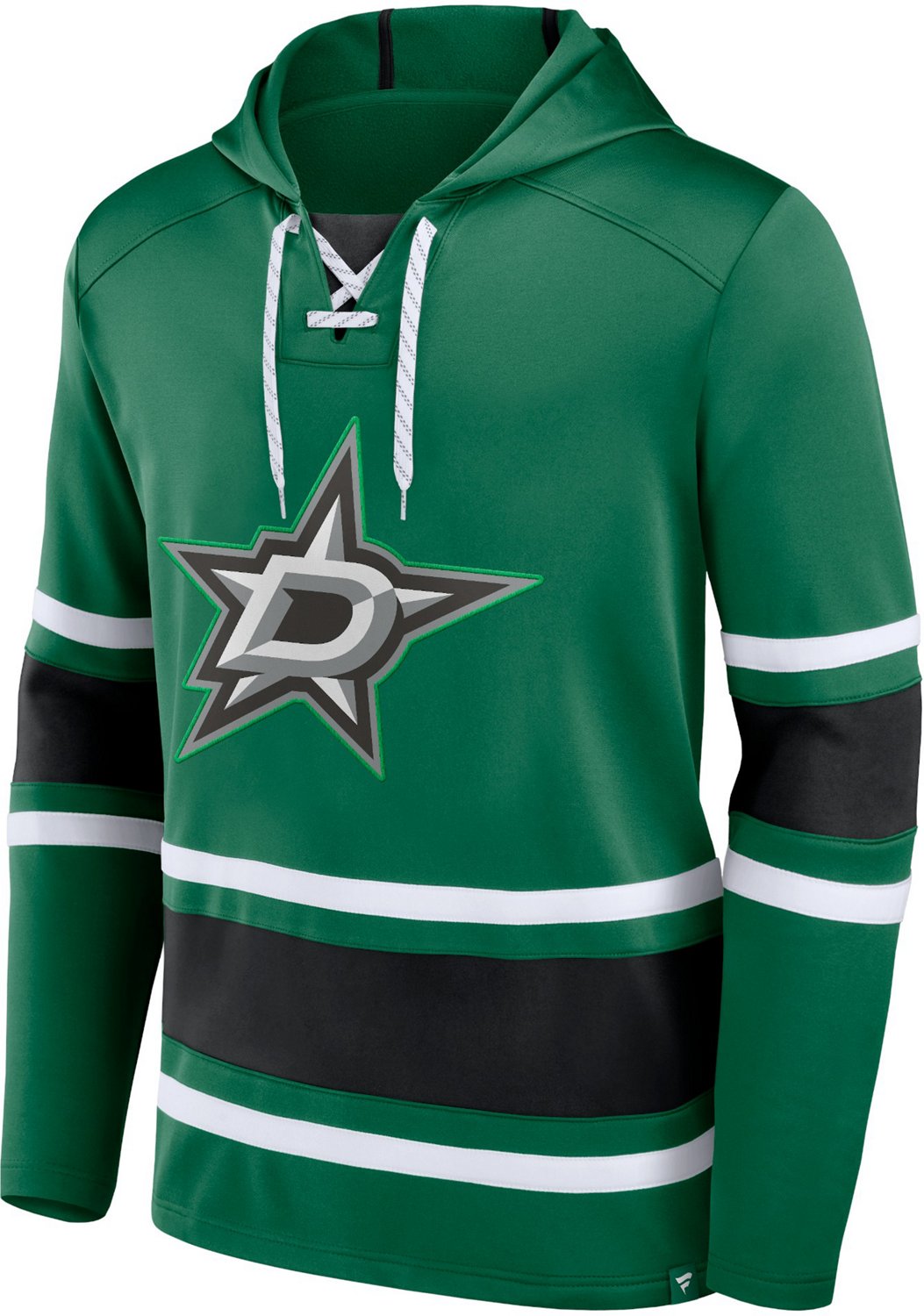 Fanatics Men's Dallas Stars Puck Deep Lace-Up Pullover Hoodie