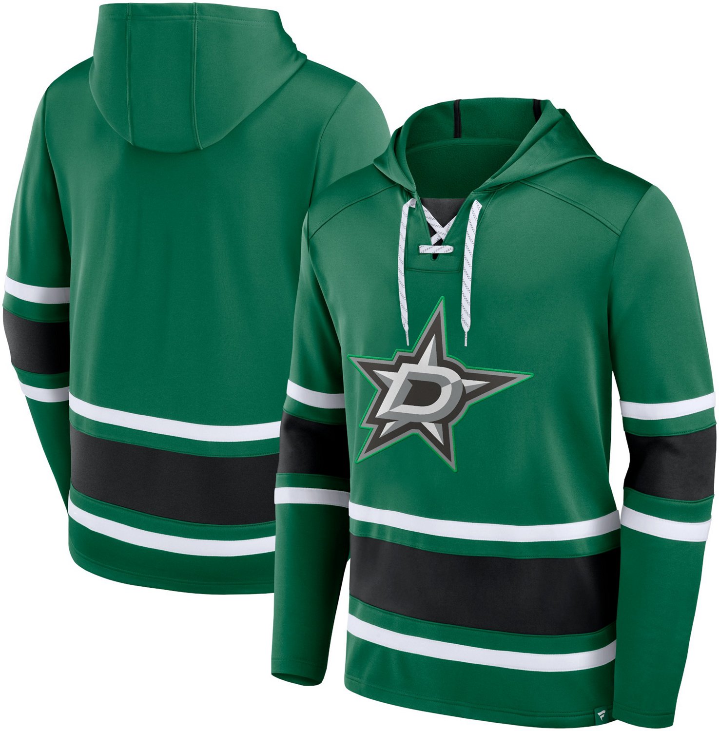 Fanatics Men's Dallas Stars Puck Deep Lace-Up Pullover Hoodie - view number 3