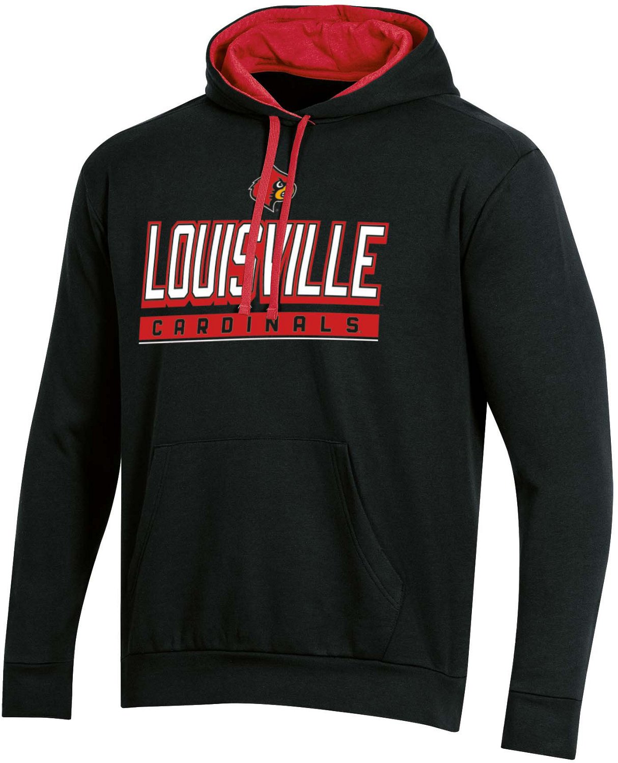 Champion Men's University of Louisville Applique Fleece Hoodie | Academy