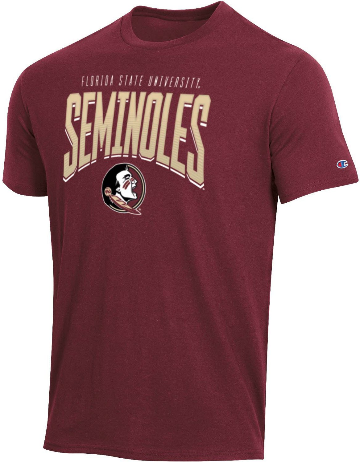 Champion Men's Florida State University Mascot Arch Short Sleeve T-shirt